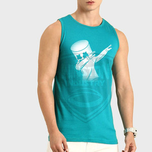 Ropa de Gimnasio, Camiseta sin Mangas para Hombre, Transpirable, de Algodón/Fibra de Bambú, de Alta Calidad, Venta Caliente - Product Image 1