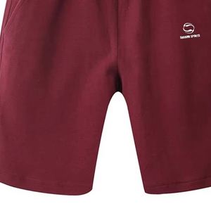 Pantalones cortos de gimnasio de algodón 100% de peso pesado al por mayor - Product Image 3