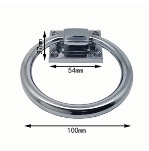 Anillo personalizado de búho de latón antiguo, aldaba de puerta, aleación de zinc y hierro de alta calidad, acabado satinado y pulido para uso doméstico - Product Image 2