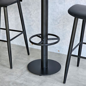Contemporary Design Combo Set 60cm Round <b>Bar</b> <b>Table</b> <b>and</b> 2 Iron-Legged <b>Bar</b> <b>Stools</b> Model CBCF301 - Product Image 6