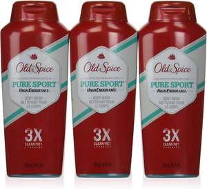 Gel douche rafraîchissant Old Spice Nourishing Vitamin E pour hommes, 3X Defense, format voyage, fraîcheur 24h/24 et 7j/7, parfum longue durée, rouge - Product Image 1