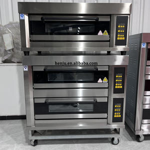 Horno de Gas de 4 Bandejas Easy Bake <span class=keywords><strong>para</strong></span> Panadería, <span class=keywords><strong>Relleno</strong></span> de <span class=keywords><strong>Pollo</strong></span>, Galletas, con Funciones de Vapor, Pescado a la Parrilla, Tartas de Huevo, Pasteles - Product Image 4