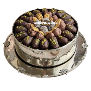 Forme ronde Nouveau design Bol à chocolat fini argent Ustensiles de cuisine Fantaisie Qualité supérieure Ustensiles de cuisine de table Bol à chocolat - Product Image 5