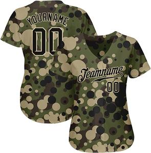 เสื้อเบสบอลลายพราง Sublimated,เสื้อเต็มตัวทีมกีฬาสวมเครื่องแบบเบสบอลซอฟต์บอล - Product Image 2