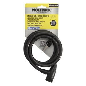 Cavo a Spirale per Bicicletta con Chiave O/ 12 mm. x 150 cm. - Product Image 5