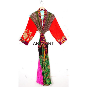 ชุดกิโมโนผ้าไหมสุดหรูของผู้หญิงชุดคลุมอาบน้ำทำด้วยมือสไตล์ญี่ปุ่นลายดอกไม้ชุดคลุมคลุมอาบน้ำเสื้อแจ็กเก็ตชุดนอนชุดนอนชุดกิโมโนผ้าไหมสำหรับเพื่อนเจ้าสาวชายหาด - Product Image 5