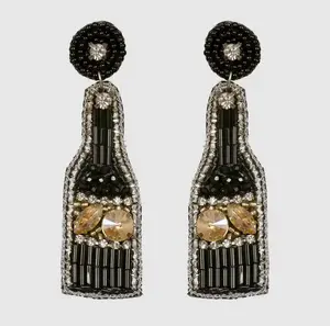 Tyntra ต่างหูปักลายลูกปัดคุณภาพพรีเมี่ยมทำด้วยมือสำหรับผู้หญิงผู้หญิงอินเดียต่างหูแฟชั่น - Product Image 3