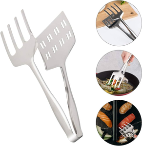 Pinzas para servir pan de acero inoxidable, cocina con mango, pieza de diseño, calidad estándar, artesanía natural y producto de venta - Product Image 2