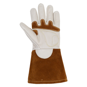Guantes de soldadura de cuero de vaca de alta calidad, antideslizantes, anticorte, antiimpacto, flexibles y protectores a bajo precio al por mayor - Product Image 5