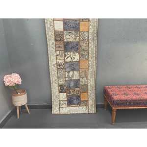 พรมขนาด 2.6x6.4 ฟุต, พรมตุรกีโบราณ, พรมขนสัตว์สีน้ำตาล - Product Image 1