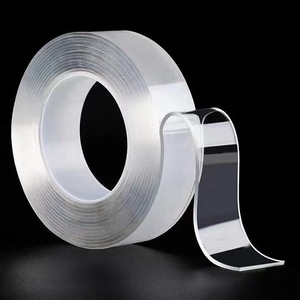 Hongfu เทปกาวนาโนใสสองด้านใช้ซ้ำได้ล้างทำความสะอาดได้ใช้น้ำในบ้านสำนักงาน - Product Image 1