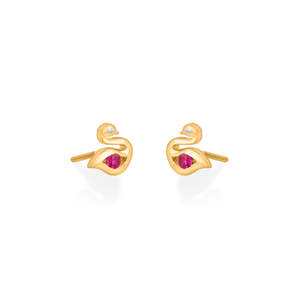 Pendientes de Oro de 18K con Diseño de Alas de Serenidad, con Diamantes y Circonitas, Joyería de Moda para Compromiso - Product Image 4