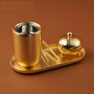 2025 New Qian Hu Eco-friendly Indian Incense Metal Incense Burner <b>Oud</b> <b>Bakhoor</b> Charcoal Zinc Alloy Home & Hotel Decoration - Product Image 3