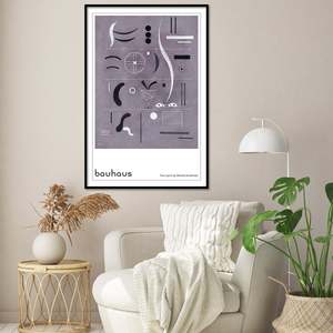 Bauhaus <b>Poster</b> Four Parts by Wassily Kandinsky Paper Wall Art - Product Image 5