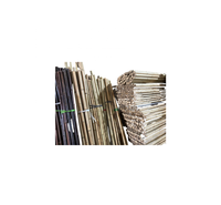 Clôture en treillis de bambou doré Sandy - Grand piquet de bambou - Piquets naturels pour jardin et agriculture - Durée de vie de 5 ans