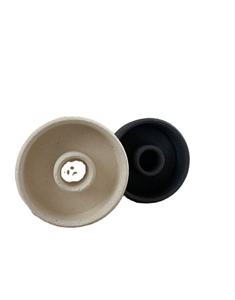 Bougeoir moderne en métal noir, design bâton de béton rond, pour décoration intérieure - Product Image 1