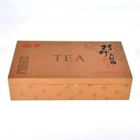 Coffret de rangement pour thé en bois rectangulaire fait main de luxe avec organisateur de sachets de thé de Mc Packaging