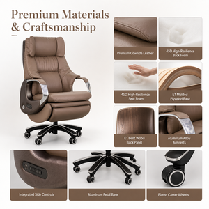 Sedia da <span class=keywords><strong>Ufficio</strong></span> Elettrica di Lusso con 150 Funzioni °   Sedile Reclinabile con Supporto Lombare Airbag, Ventilato, Massaggiante e con Ricarica USB - Product Image 3