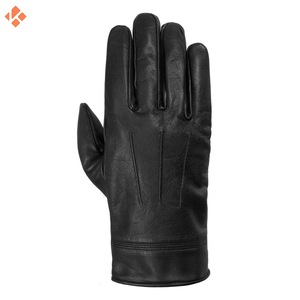 Fashion Custom <b>Thinsulate</b> Men Driving Motorcycle Keep Warm Black Genuine Leather <b>Gloves</b> - Product Image 4