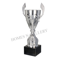 Prix de gros meilleur design de luxe, trophée de sport en métal fait à la main de luxe, argent plaqué or, finition du trophée de la coupe de grillon