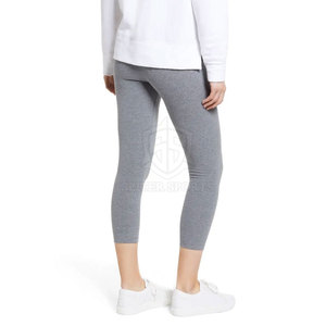 Leggings de Yoga taille moyenne pour femmes de haute qualité du fabricant professionnel coupe ajustée taille élastique nouveauté Style à motif solide - Product Image 3