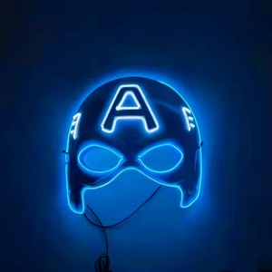 LED Light <strong>Spiderman</strong> Iron Man Halloween Party Masks Performance Props for <strong>Costumes</strong> - Product Image 5