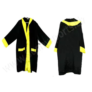 Robe de boxe unisexe en satin polyester/coton à séchage rapide, vente en gros 2025 - Product Image 4