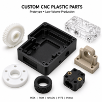 Pièces en plastique POM usinées CNC sur mesure de haute précision en usine, pièces POM noires usinées CNC pour petits volumes