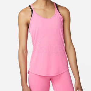 Débardeurs légers et durables pour femmes, pour la remise en forme, le yoga, l'exercice, confortables, respirants, séchage rapide, vêtements de sport, logo sur le devant - Product Image 2