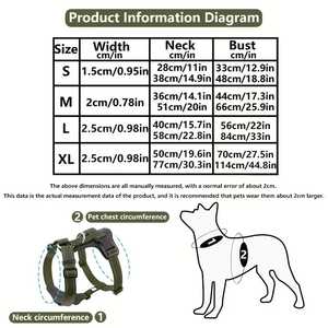 Harnais pour chien de haute qualité sur mesure, style tactique - Product Image 6