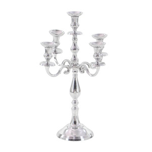 New Arrival 5 Arm Metal <b>Candelabra</b> Shiny Gold Plated for Wedding Christmas Party Decoration Floor <b>Candelabra</b> - Product Image 4