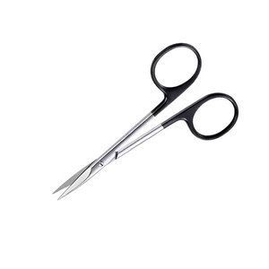 กรรไกรตัดม่านตาพร้อมจุดคมโค้งงอทีซีรอยเย็บเนื้อเยื่อตาขนาด110มม. หรือ11ซม. ทำจากสแตนเลสเยอรมัน - Product Image 4