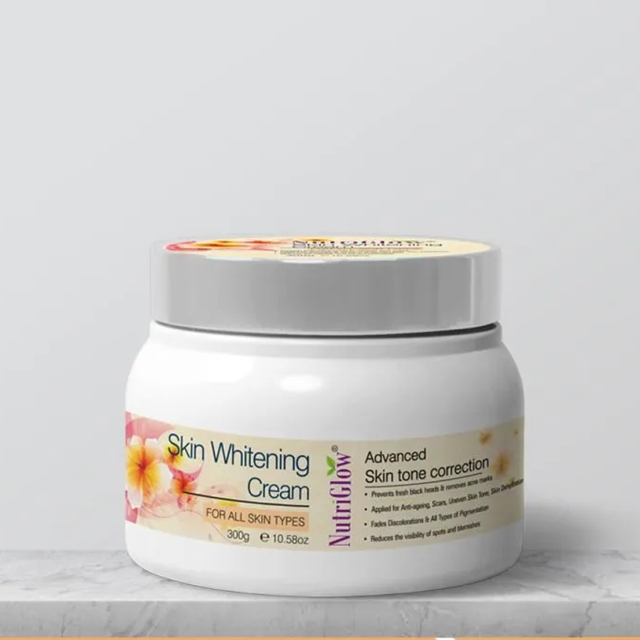 OEM Natural Skin Whitening Cream enriched with Natural Extracts for Dark Spots, Acne Scars | Private Label Whitening Cream by NUTRIGLOW COSMETICS PRIVATE LIMITED