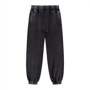 Pantalon de jogging personnalisé pour homme avec cordon de serrage, uni, décontracté, avec logo imprimé, respirant, coupe oversize - Product Image 5