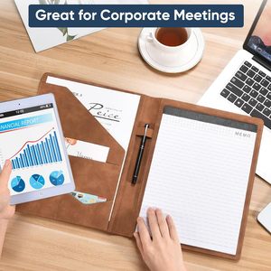 Danh Mục Đầu Tư padfolio da Chất kết dính, phỏng vấn tài liệu pháp lý tổ chức, chủ thẻ kinh doanh bao gồm thư có kích thước bằng văn bản Pad - Product Image 3