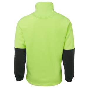 La chaqueta polar Polartec de alta visibilidad para hombre más vendida, cremallera completa, bordado personalizado, diseño de logotipo, tamaño, opción multicolor de Bangladesh - Product Image 3