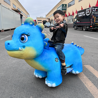 Scooter dinosaure électrique animatronique réaliste pour enfants, pour utilisation en intérieur/extérieur, centre commercial