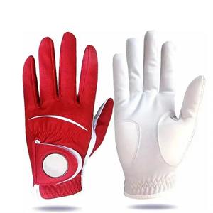 Meilleur prix Gants de golf en cuir Cabretta de qualité personnalisée Nouveau design à la mode en cuir de mouton de toutes les couleurs pour le sport - Product Image 2