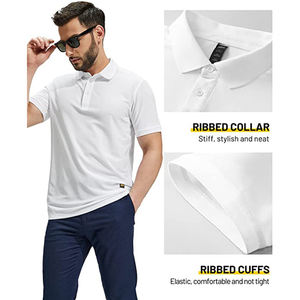 Camiseta Polo Blanca para Hombre, Corte Clásico, Ropa Casual, Venta Directa de Fábrica - Product Image 2