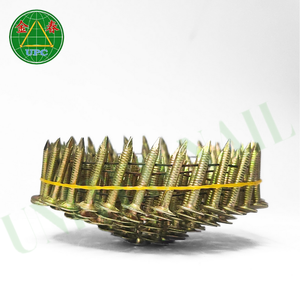 1/4 pièces clous de toiture en bobine de 1 à 7200 pouces tige d'anneau de revêtement jaune à damier/tête plate pour projets de toiture usine directe du Vietnam - Product Image 3