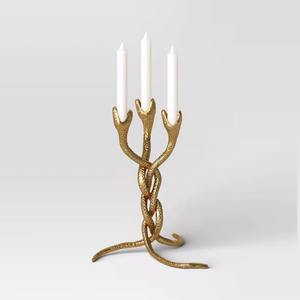 Vente chaude Métal Gravure Impression Noël Décor À La Maison Décoratif Candélabres et Bougeoirs Lanternes Bougies Bocaux - Product Image 6