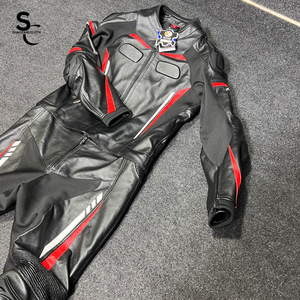 Nuevo Traje de Motociclismo de Moda, Traje de Motocicleta de Cuero Genuino de Alta Calidad, Chaqueta y Pantalón de Cuero para Motocicleta Totalmente Protector - Product Image 2