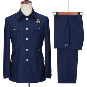 Người Đàn Ông Của Mùa Đông Dài Tay Áo Blazer Nam Tính Safari Phù Hợp Với Thiết Kế Đôi Ngực Thoáng Khí Ưa Thích Đồng Phục Người Lớn Trực Tiếp May Mặc - Product Image 5