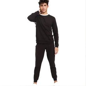 Conjunto de sudadera y pantalón de algodón personalizado Unisex con cuello redondo de alta calidad para mujer, conjunto de pantalones de chándal y sudadera para hombre, chándal para correr - Product Image 5