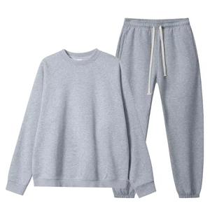 High Quality Vintage Tracksuit Custom Suits Set Unisex Hooded Jogger Full Length <b>Sweatshirt</b> Cotton Fleece Custom - Product Image 3