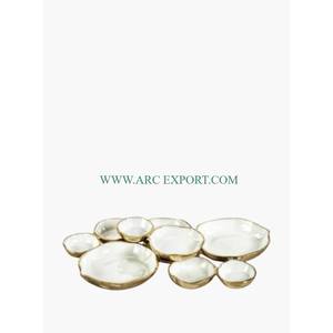 Cuencos para servir frutas secas de latón Vintage de diseño moderno, utensilios de cocina desechables, cuenco para servir comida de mesa para la cena, venta al por mayor - Product Image 3