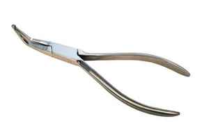 Pince à couronne orthodontique en acier inoxydable de haute qualité de 14cm Instruments chirurgicaux dentaires dentelés incurvés droits - Product Image 5