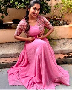 Exclusivo tradicional damas elegante indio pakistaní Salwar traje Anarkali estilo vestido para mujeres indias precio al por mayor Ropa Étnica - Product Image 2