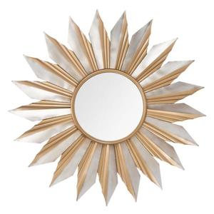 Miroir mural à motif circulaire en laiton antique, style contemporain, design abstrait moderne, décoration murale de mariage - Product Image 3