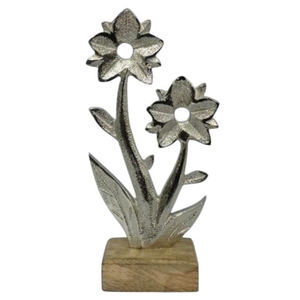 Ornement de table de fleurs en métal d'art de Pâques moderne pour la décoration de maison de salle à manger artisanat de Noël - Product Image 5